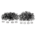 Miniatyrbild 3 av 5: 1/2/3/5 100 st Nylon BH-rem Spännen Sliders Krokar 8 Underkläder 10mm 1Set