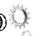 Miniatyrbild 5 av 5: 1/2/3/5 14T Single Speed ​​Svänghjul Adapter Kassett distanser silver 14T 1 Pc
