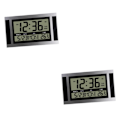Miniatyrbild 2 av 5: 1/2 Digital Väckarklocka Nattställ Timer 12/24H Timing Vägg Silver Black 2PCS