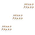 Miniatyrbild 3 av 5: 1/2/3/5 Högklackade spetsar Kranar Skoreparationsbyte Apricot Thick 9mm 9mm Thick Pin 3Set