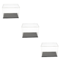 Miniatyrbild 1 av 5: 1/2/3 Akryl Display Box Case Modell Figur Display Dammtät Clear 20x12x15cm 3Set