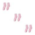 Miniatyrbild 4 av 5: 1/2/3/5 10 stycken extra tjocka och elastiska mjuka strumpor Pink 3PCS