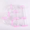 Miniatyrbild 3 av 5: 8st Hamsterrör Set Anslutna tunnlar DIY Plast Training Purple