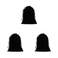 Miniatyrbild 5 av 5: 1/2/3 50pack/lot Mjuk sammetspresentpåsar Packningslösning för black 13*18 3PCS