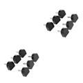 Miniatyrbild 1 av 5: 1/2/3/5 3 par Snygga högklackade tips Taps Skoreparation Black 16x16mm 2Set