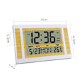 Miniatyrbild 4 av 5: 1/2 Digital Väckarklocka Nattställ Timer 12/24H Timing Vägg light wood grain 1 Pc
