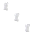 Miniatyrbild 1 av 5: 1/2/3 Damväst Fitness Bröststöd Toppar Andas White M 3PCS
