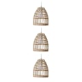 Miniatyrbild 2 av 5: 1/2/3 Rotting Lampskärm Boho Scandi Hanging Handgjord för hemmet 3PCS