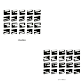Miniatyrbild 1 av 5: 1/2/3/5 Plast BH Strap Juster Spänne Vackert utförande black 20mm 2Set