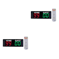 Miniatyrbild 4 av 5: 1/2 bärbar elektronisk resultattavla fjärrkontroll väggfäste 2PCS