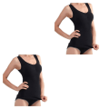 Miniatyrbild 4 av 5: 1/2/3 Damväst Fitness Bröststöd Toppar Andas Black S 2PCS
