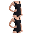 Miniatyrbild 4 av 5: 1/2/3 Damväst Fitness Bröststöd Toppar Andas Black XXL 2PCS