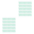 Miniatyrbild 1 av 5: 1/2/3/5 RC Body Shell Clips R Shape för 1/10 RC racingbil green length 24mm 2Set