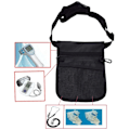 Miniatyrbild 2 av 5: 1/2/3 Nurse Organizer Bälte med extra ficka Praktisk midjeväska Black 1 Pc