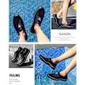 Miniatyrbild 4 av 5: Andas Herr Tofflor Hollow Beach Shoes Mode Sandal Gray 41