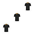 Miniatyrbild 1 av 5: 1/2/3 andningsbart tygspänneficka Slitstark färgfast - Black XL 3PCS