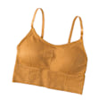 Miniatyrbild 5 av 5: 1/2/3/5 Dam Tank Crop Top BH Sexiga Underkläder Underkläder Bralette Orange 2PCS
