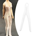Miniatyrbild 2 av 5: 1/2/3 1:12 Jumpsuit Kläder för kvinnor för HT Action Figure Kläder White 13.6cm 1Set