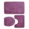 Miniatyrbild 1 av 5: 1/2 3pack/lot Halkfri Chenille Badmatta Lätt att installera PJ210906-A001 1Set