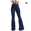 Miniatyrbild 5 av 5: 1/2/3 kvinnor vid ben jeans med hög midja byxor Höftlyftande Stretch Blue XL 1 Pc