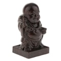 Miniatyrbild 2 av 5: 1/2/3/5 Trä Buddha Staty Staty Indien Staty Craft Ornament Happy Monk 1Set