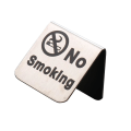 Miniatyrbild 3 av 5: 1/2/3/5 No Sign i rostfritt stål, bordsskiva Silver No Smoking 1Set