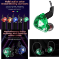 Miniatyrbild 5 av 5: 1/2/3/5 För QKZ AK6 In Ear 3,5 mm sporthörlurar med mikrofon Green 1.2m 1Set