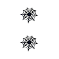 Miniatyrbild 4 av 5: 1/2/5 5 stycken Halloween Spider Web bordstabletter - Varmtålig och Black 2PCS