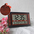 Miniatyrbild 4 av 5: 1/2 Digital Väckarklocka Nattställ Timer 12/24H Timing Vägg deep wood grain 1 Pc