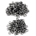 Miniatyrbild 5 av 5: 1/2/3/5 100 st Nylon BH-rem Spännen Sliders Krokar 8 Underkläder 10mm 1Set