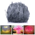 Miniatyrbild 2 av 5: 1/2 2M Hackle Feather Fringe Trim Ribbon Diy Hat Kläder 1 Pc