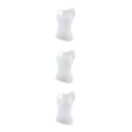 Miniatyrbild 1 av 5: 1/2/3 Damväst Fitness Bröststöd Toppar Andas White XL 3PCS