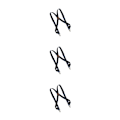 Miniatyrbild 4 av 5: 1/3/5 Mens Suspender Swivel Hook X Formad Elastisk 1,4 Bred Navy 3PCS
