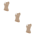 Miniatyrbild 2 av 5: 1/2/3 Damväst Fitness Bröststöd Toppar Andas Skin Color L 3PCS