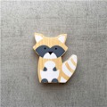 Miniatyrbild 5 av 5: 1/2/3 Trä För Fox Ornaments Dekor Väggkonst Dekoration Dark Grey 12x15cm 1Set