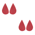 Miniatyrbild 3 av 5: 1/2/3/5 Non För Slip Shoe Pads Självhäftande gummi för hög Tip Head Red 2Set