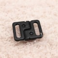 Miniatyrbild 1 av 5: 1/2/3/5 Plast BH Strap Juster Spänne Vackert utförande black 20mm 1Set