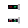 Miniatyrbild 2 av 5: 1/2 bärbar elektronisk resultattavla fjärrkontroll väggfäste 2PCS