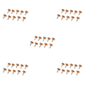 Miniatyrbild 2 av 5: 1/2/3/5 Högklackade spetsar Kranar Skoreparationsbyte Apricot Fine 12mm 12mm Thin Pin 5Set