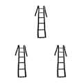 Miniatyrbild 5 av 5: 1/2/3 Bed Ladder Assist Caddie Helper för äldre skadad patient 3PCS