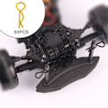Miniatyrbild 5 av 5: 1/2/3/5 RC Body Shell Clips R Shape för 1/10 RC racingbil gold length 24mm 1Set