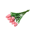 Miniatyrbild 5 av 5: 1/2/3 10påse Simulerade tulpaner Ljusa och charmiga blommor för pink 2PCS