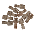 Miniatyrbild 5 av 5: 1/2/3/5 10 Styck Plast För Dragkedja Avdragare Ändlås Dragkedja Drag Brown 3.5x1.7cm 1Set