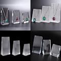Miniatyrbild 3 av 5: 3st/ Set Akryl Halsband Display Stand Hänge Hållare Clear