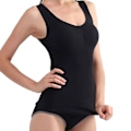 Miniatyrbild 5 av 5: 1/2/3 Damväst Fitness Bröststöd Toppar Andas Black XXL 2PCS