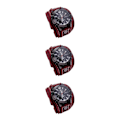 Miniatyrbild 2 av 5: 1/2/3 Snygg Herr Läderarmbandsur med brett band för Red 3PCS
