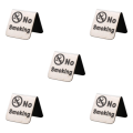 Miniatyrbild 1 av 5: 1/2/3/5 No Sign i rostfritt stål, bordsskiva Silver No Smoking 5Set
