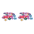 Miniatyrbild 2 av 5: 1/2/3/5 20 stycken Blandade färger Flower Polymer Clay Beads fynd 35mm 2Set