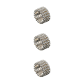 Miniatyrbild 3 av 5: 1/2/3/5 Stretch Crystal Ring Utsökt inläggning för Elegant silver 4 rows 3PCS