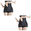 Miniatyrbild 2 av 5: 1/2/3/5 Bekväma och andningsbara kvinnor Shapewear för magen black L 2Set